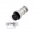 Signaalconnector Aviation GX16  8 pins male/female